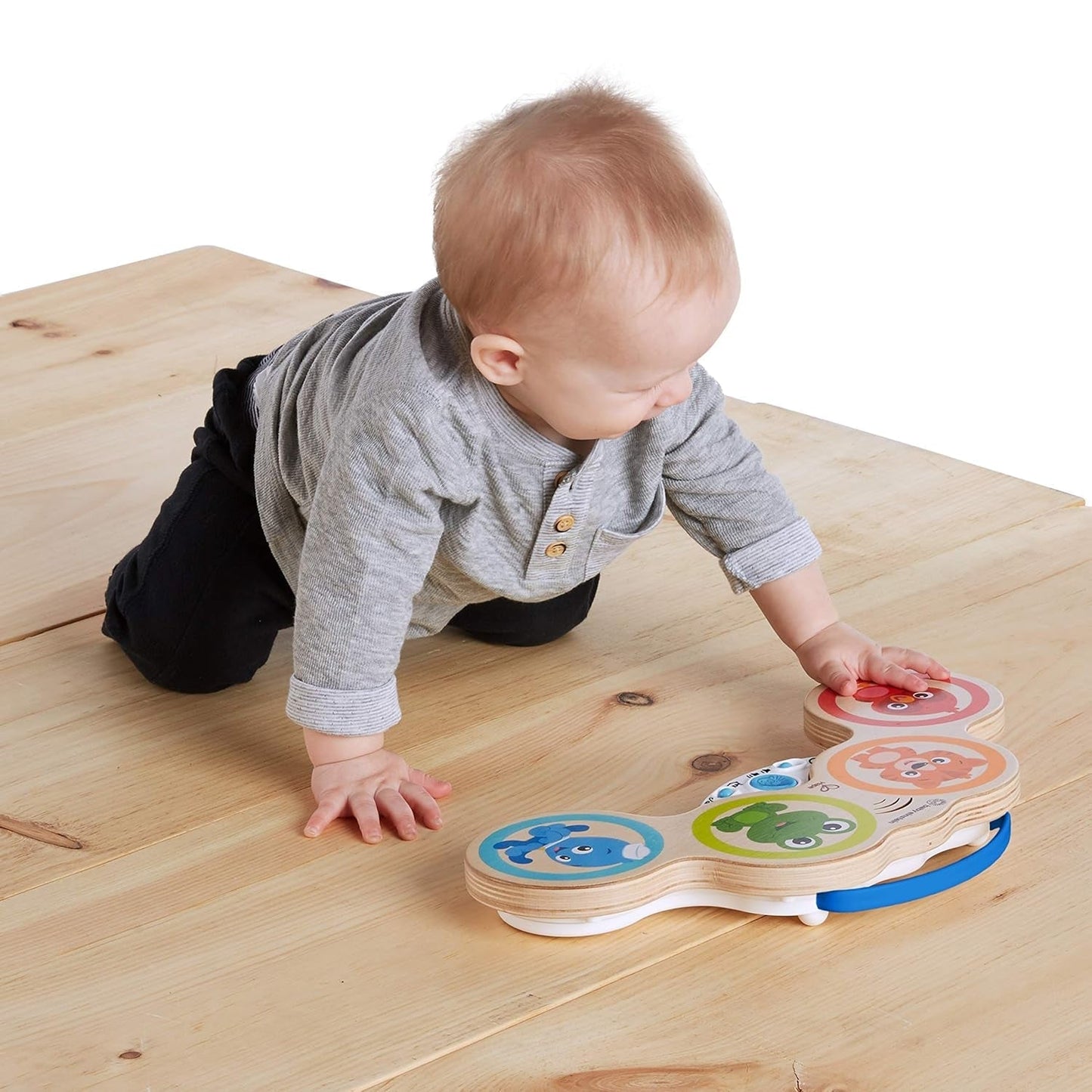 Jouet musical Baby Einstein Magic Touch avec tambour en bois à partir de 6 mois & Hape Penguin Musical Wobbler, mélodie oscillante colorée, jouet Roly-Poly à partir de 6 mois Bebe Toys Naty Shop