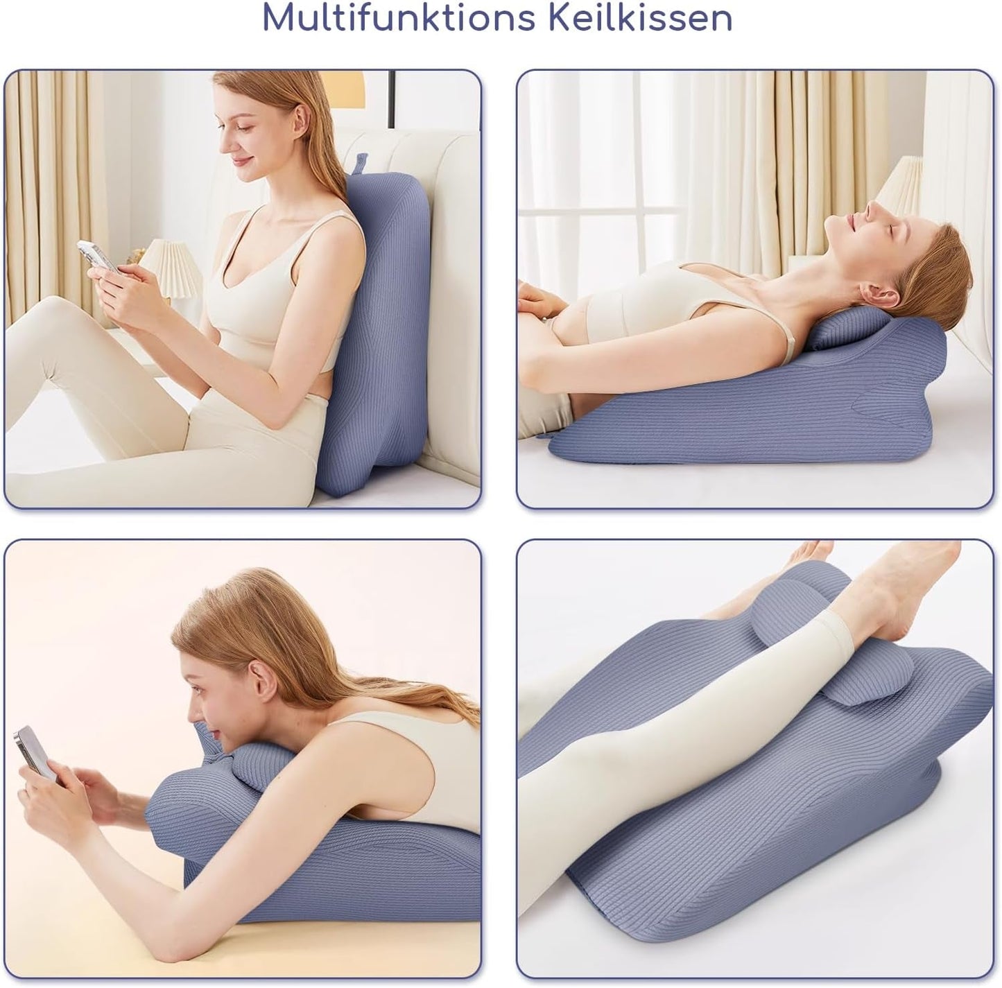 Oreiller de lecture pour lit et canapé, oreiller en plumes, oreiller de lit en mousse à mémoire de forme, oreiller de couchage latéral, oreiller de soutien dorsal ergonomique pour lire et regarder la télévision