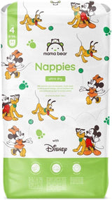 Marque Amazon : Mama Bear Disney Couches Ultra Dry, taille 3 (4-9 kg) – Boîte mensuelle, blanche, 172 pièces (2 paquets de 86)
