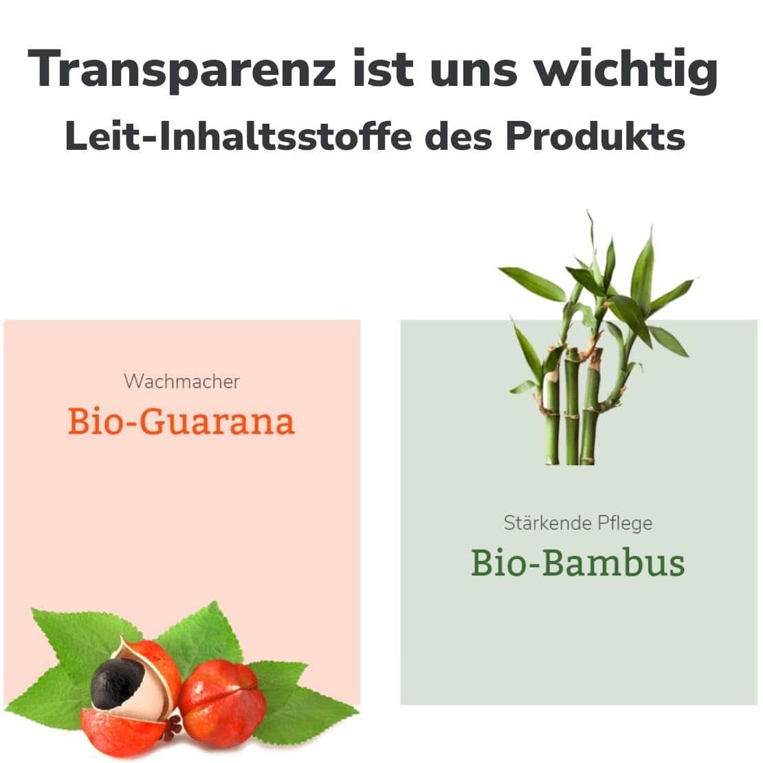 Lavera, Gel douche au bambou bio et guarana, 3 en 1, pour la peau, les cheveux et le visage, 200 ml Douche et bain Naty Shop