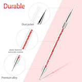 Sularpek 5 pcs Nagel Pinsel, Nageldesign Pinsel, Dotting Tool, Nail Art Liner Pinsel, Nagelverlängerung Gelpinsel, Nagelbürste for Punktierungen, Zeichnen, for DIY Nail Art Design