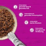 WHISKAS PURE DELIGHT Aliment humide en gelée 24 x 85g Ragoût Classique (4 paquets) 48 sachets portionnés