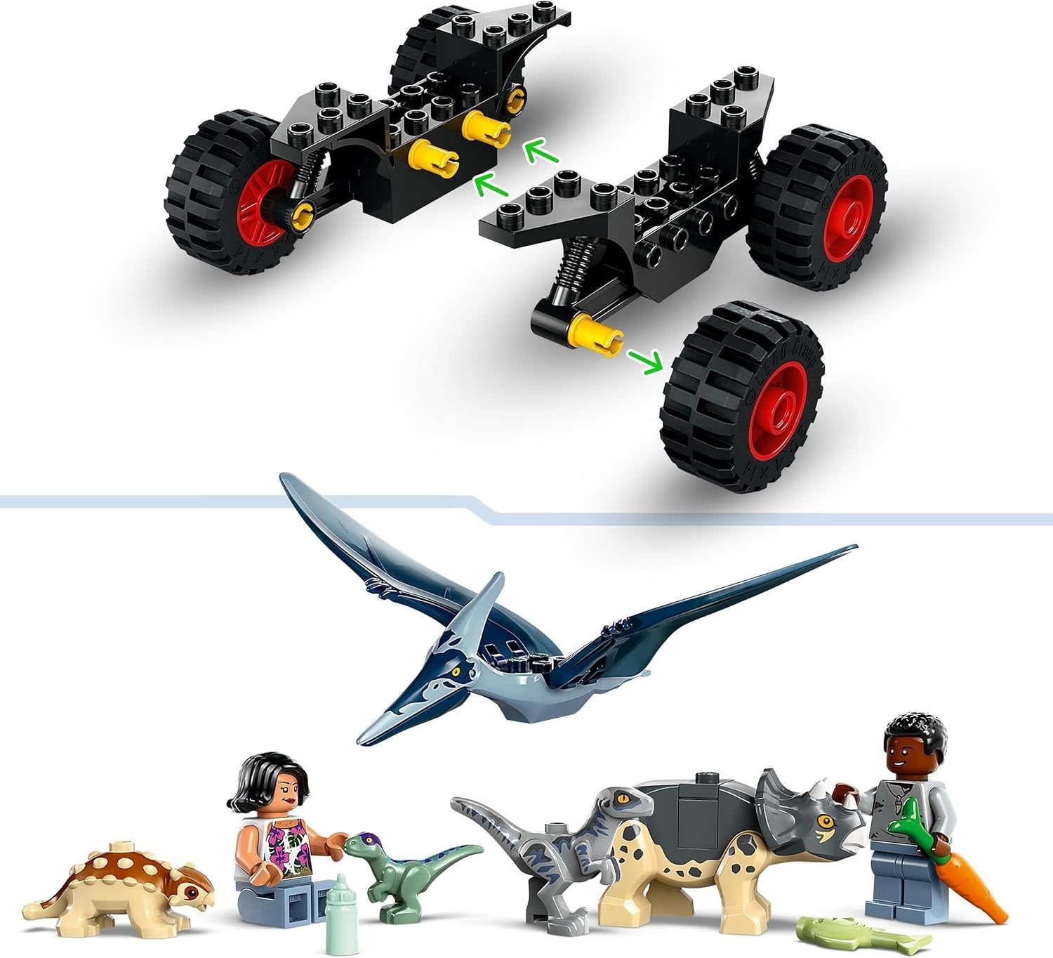 LEGO Jurassic World Rescue Center for Baby Dinosaurs, set avec de petites figurines de dinosaures dont Triceratops, Ankylosaurus et Velociraptor, cadeau de construction pour garçons et filles à partir de 4 ans 76963 Jeux de construction Besuche den LEGO-Store