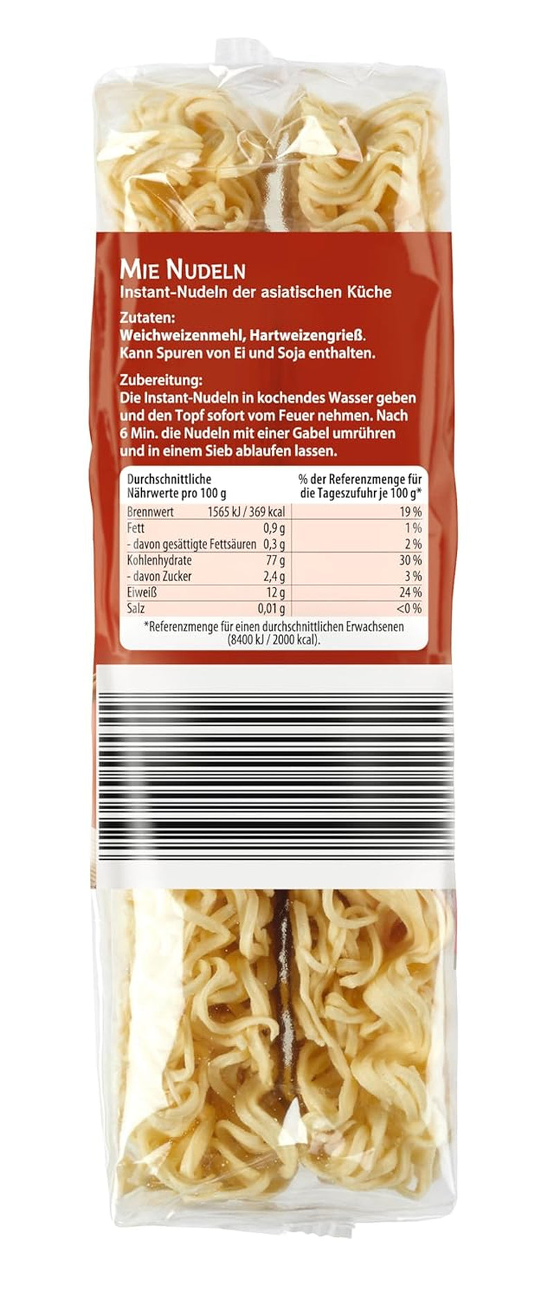 Jardin de Bambou - Nouilles Mie | Nouilles instantanées pour la cuisine asiatique | Idéal pour les plats au wok ou les soupes Vegans | Sachet de 250g