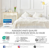 Aqua-Textil Couette 4 saisons 135X200Cm Couvertures nouées ensemble Hiver 800G Eté 600G Climatisation Couettes et couettes Oeko-Tex Naty Shop