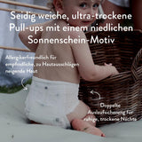 Couches push-up taille 6 XXL (à partir de 15 kg) - 1 sachet de 21 pièces - Sans substances nocives, écologiques, ultra plates, pour une utilisation nocturne - Fabriquées au Danemark