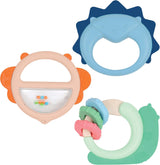 LUDI - Planet Bell - Jouet Bébé - Dès 3 mois - Couleurs vibrantes, différentes textures et forme originale - Favorise la motricité fine et la dextérité Bebe Naty Shop Trio Bell Toy