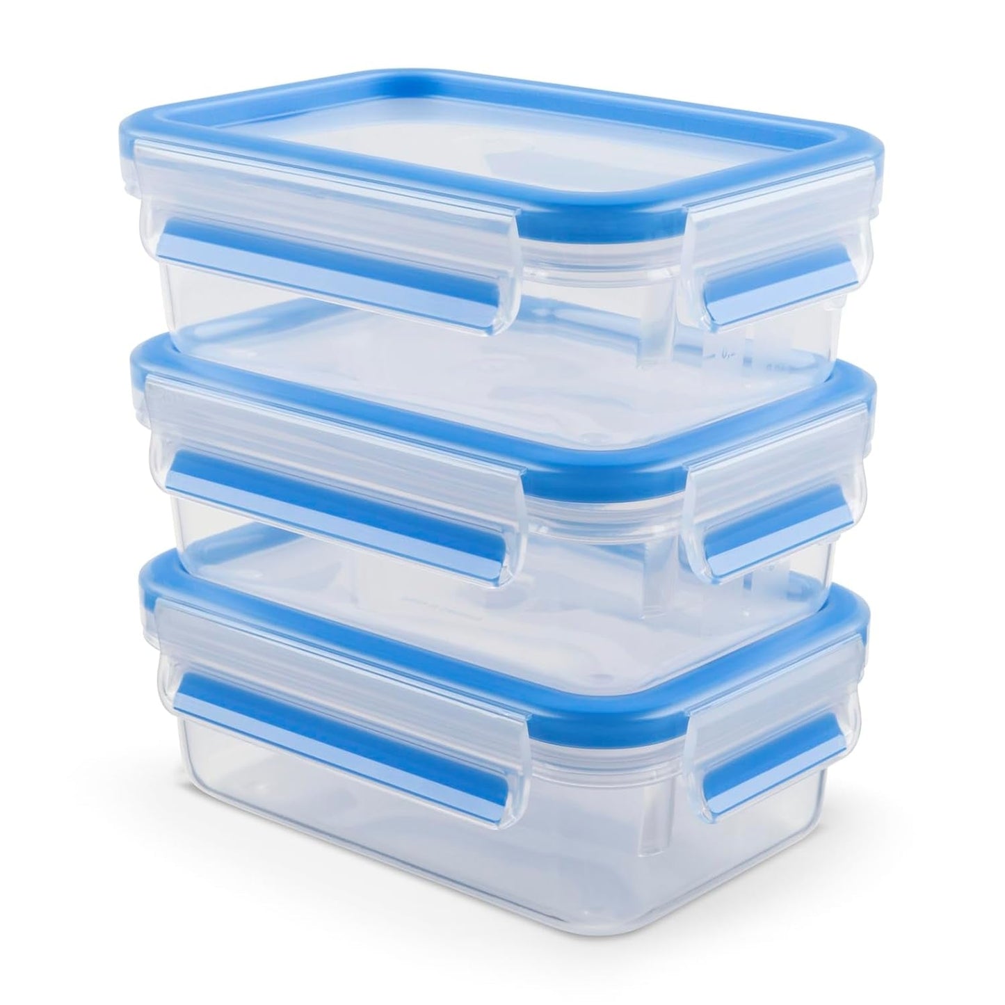Emsa 508558 Récipients de conservation des aliments Clip & Close | Ensemble 3 pièces | 3 x 1 litre | -40 à +100 degrés | plastique | 100% scellé | sceau spécial pour la fraîcheur des boîtes de conservation des aliments Naty Shop