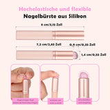 Aokitec 14 pièces outil en silicone pinces à ongles pour Gel Naillack UV, pinces à gel faciles à utiliser pour UV Naillack Chrome poudre à ongles, outil de Nail Art pour effet miroir Ombre Blush, pinces à ongles