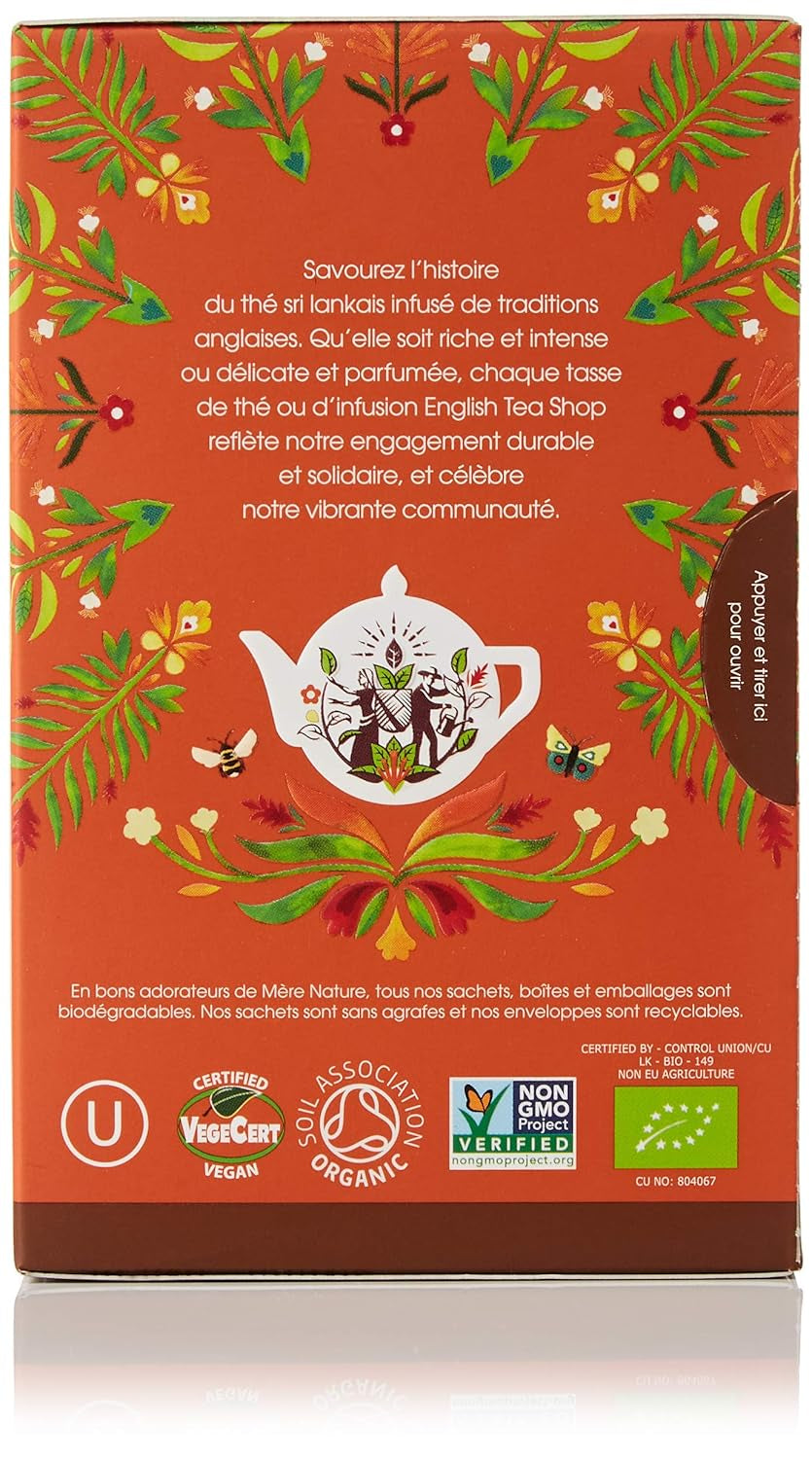 ETS - Thé Noir Chai, Naturland BIO, 20 Sachets de Thé (Pack de 2)