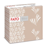 Fato - Serviettes en papier sec, airlaid, effet textile, paquet de 50 serviettes, 40X40 pliées en format 4, Tropicana Decor
