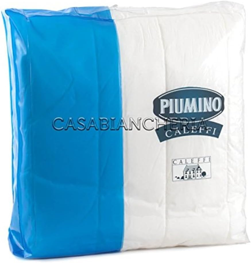 Couette quatre saisons Caleffi Dormissimi, polyester, couleurs unies, couettes et couettes pour lit double Naty Shop