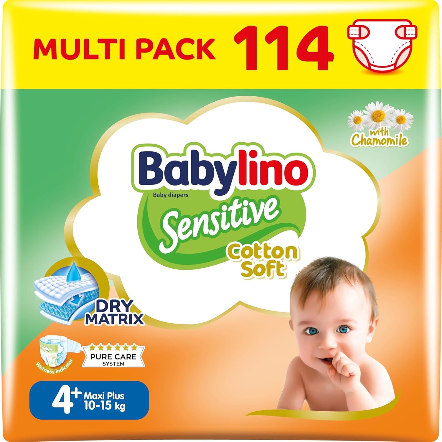 Couches bébé Sensitive taille 4, Maxi (8-13 kg), 20 pièces