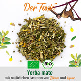 ORIGEENS BIO YERBA MATE AU CITRON ET GINGEMBRE 200 G - Le thé énergisant I Thé Yerba Mate Bio, non torréfié, feuilles, sans tiges ni poussières