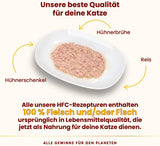 Almo Nature HFC Nourriture humide naturelle pour chat - Recettes assorties au poulet - 6 x 70g