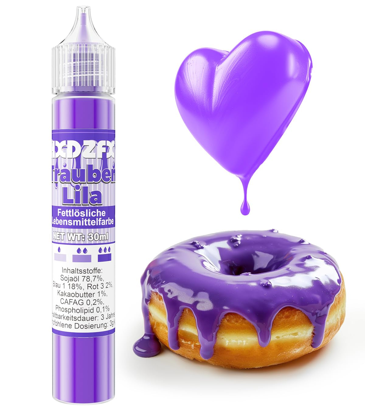 Colorant alimentaire liposoluble – 30 ml de colorant alimentaire concentré à base d'huile pour chocolat, ensemble de colorants alimentaires pour décoration de gâteaux, fondant, crème au beurre, pâtisserie, travaux manuels (bleu marine)