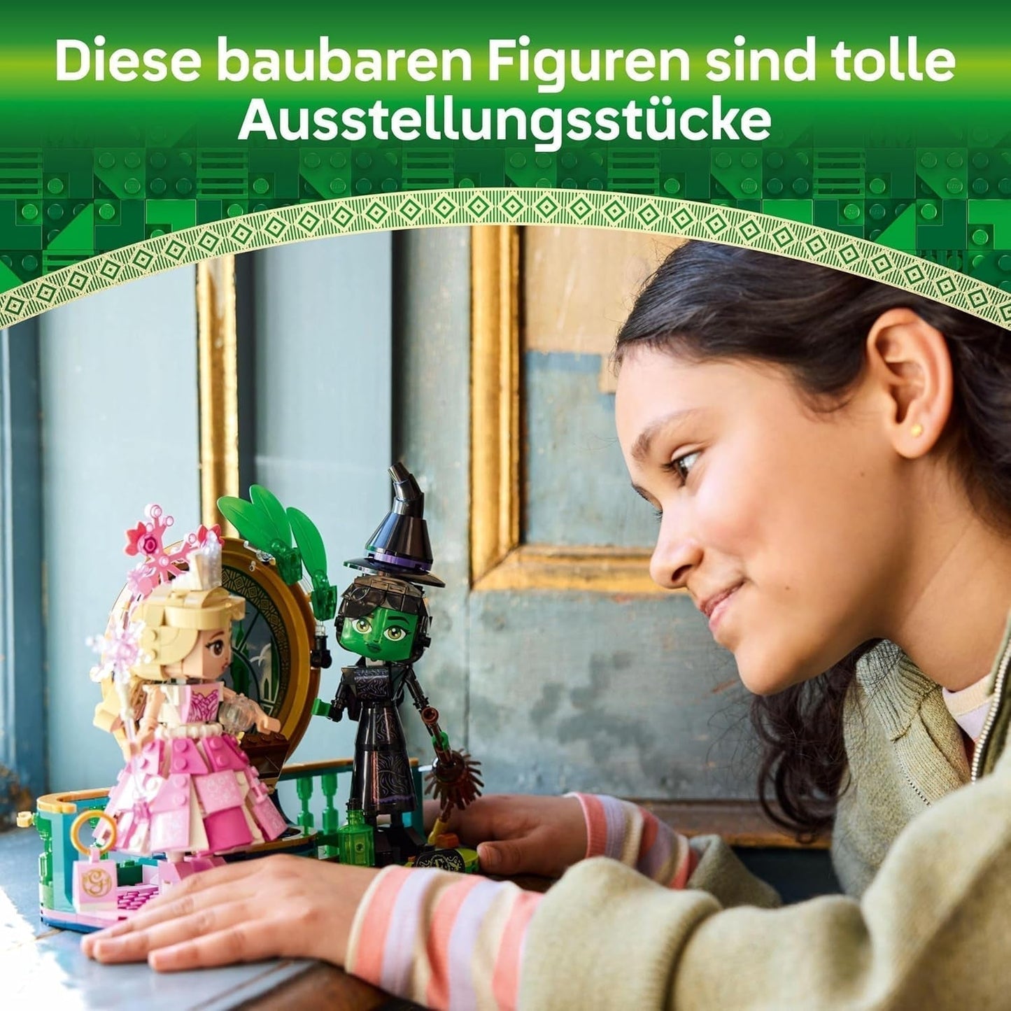 Poupées LEGO Wicked Elphaba et Glinda - figurine à collectionner des sorcières d'Oz - cadeau créatif pour les filles de plus de 10 ans et les fans du film - 75682 Jeux de construction Besuche den LEGO-Store