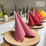 Papstar, 50 serviettes "Collection ROYAL" pli 1/4 40 Cm X 40 Cm orange, #82219