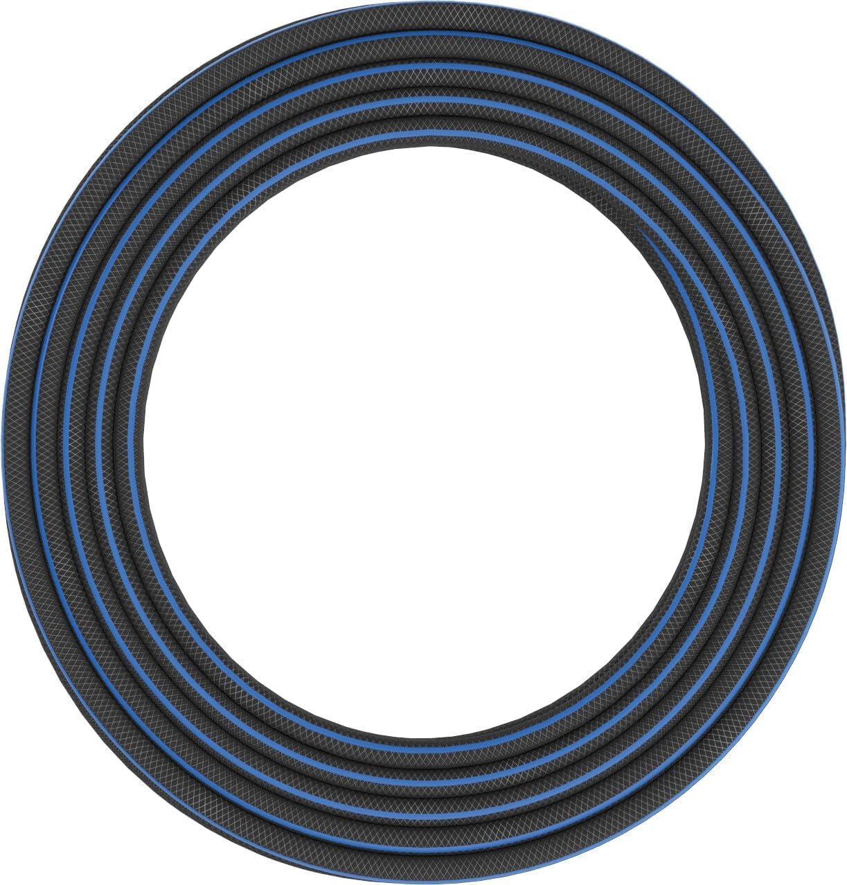 Fiskars L Tuyau d'eau, Protection UV, Testé sous pression, Rigidité en torsion 4 (sur 5), 30 m, Ø 1,3 cm (1/2"), 4,2 kg, Noir/Orange/Bleu, 1027105