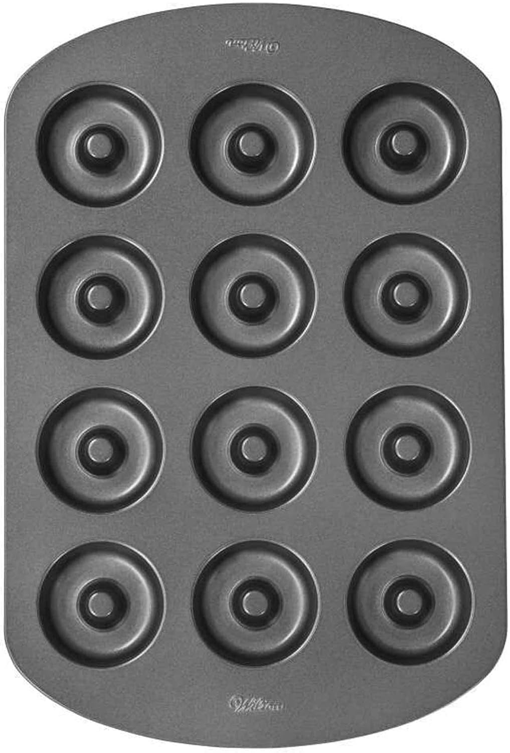 Wilton Donut-Backform Mit 12 Mulden Donutform, Hochwertige Donut Backform Mit Antihaftbeschichtung Für 12 Mini-Donuts, Spülmaschinenfest Moules et plaques pour la pâtisserie Naty Shop