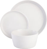 Service de table Sofia Coupe, service pour 4 personnes (12 pièces), blanc à pois