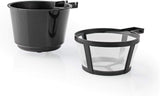 NEDIS Espressor - Café Filtré - 0,4 l - 1 Tasse - Minuteur - Noir / Argent