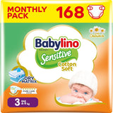 Couches pour bébés sensibles, taille 6, extra large (13-18 kg), 114 couches