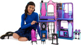 Monster High Buh-tique Hotel Dollhouse, ensemble de jeu pliable avec des surprises effrayantes dans chaque pièce et plus de 13 ensembles de jeu, y compris des meubles et des accessoires, JBF16