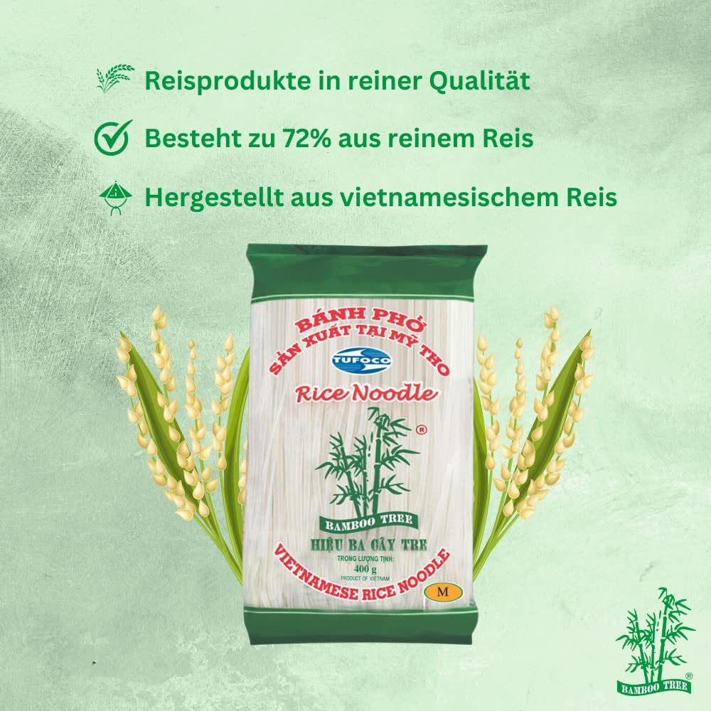 BAMBOU - Reisnudeln 3 mm. - 1 X 400 GR