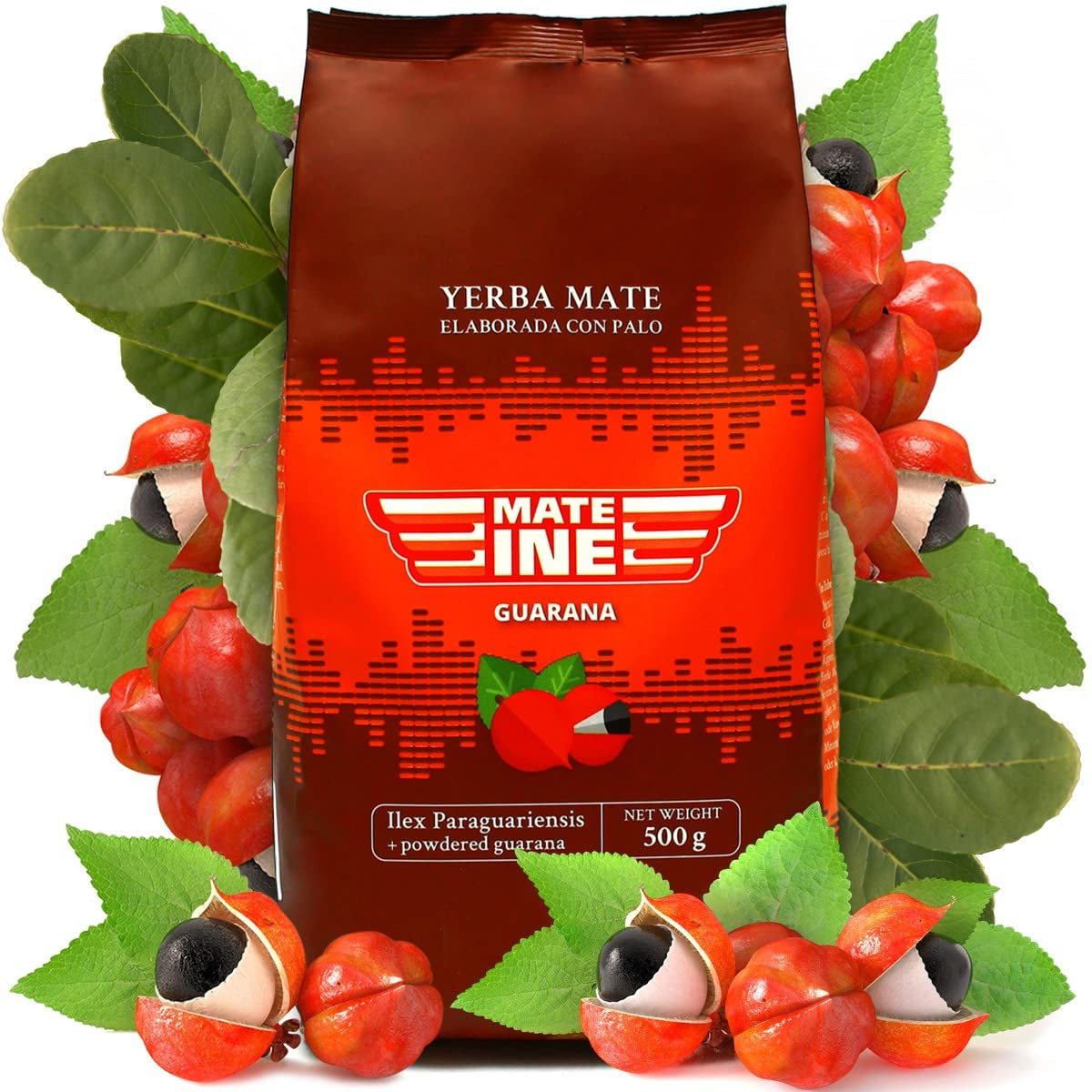 Thé Mate Yerba Mate au guarana, neutre, 500 g