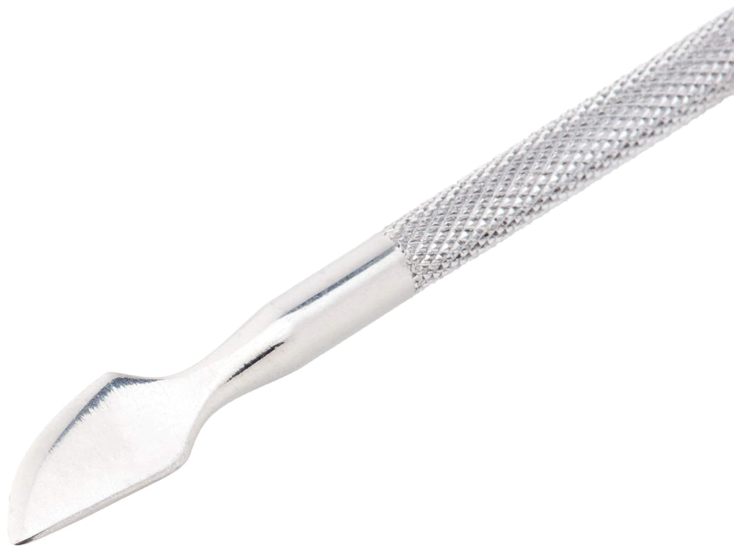 Poussoir à cuticules et nettoyeur d'ongles, outil professionnel de manucure/pédicure, double tête en acier inoxydable, parfait pour les cuticules envahies, nettoie sous/autour des ongles, enlève le vernis à ongles