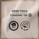 Couverture Enjoy Home, beige, naturel, avec 4 pompons en jute, 90 x 190 cm, 100% coton, certifiée Oeko-Tex, collection Panama Naty Shop Couvertures et couettes