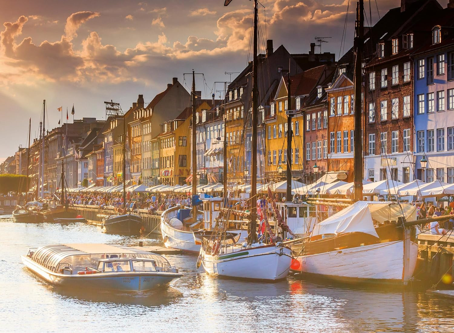Ravensburger Puzzle 12000846, Lieux scandinaves - Coucher de soleil à Copenhague - Puzzle de 500 pièces pour adultes et enfants à partir de 12 ans Puzzle Naty Shop Titre par défaut