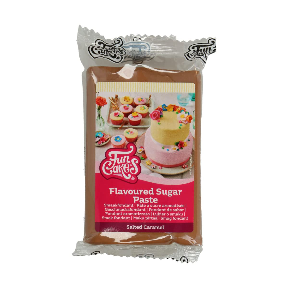 Fondant Funcakes aromatisé à la meringue : Facile à utiliser, onctueux, flexible, doux et malléable, parfait pour la décoration de gâteaux, casher et sans gluten. 1kg