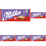 Milka LU – Chocolat au lait alpin avec biscuits LU croquants – 87g
