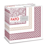 Fato - Serviettes en papier sec, airlaid, effet textile, paquet de 50 serviettes, 40X40 pliées en format 4, Tropicana Decor