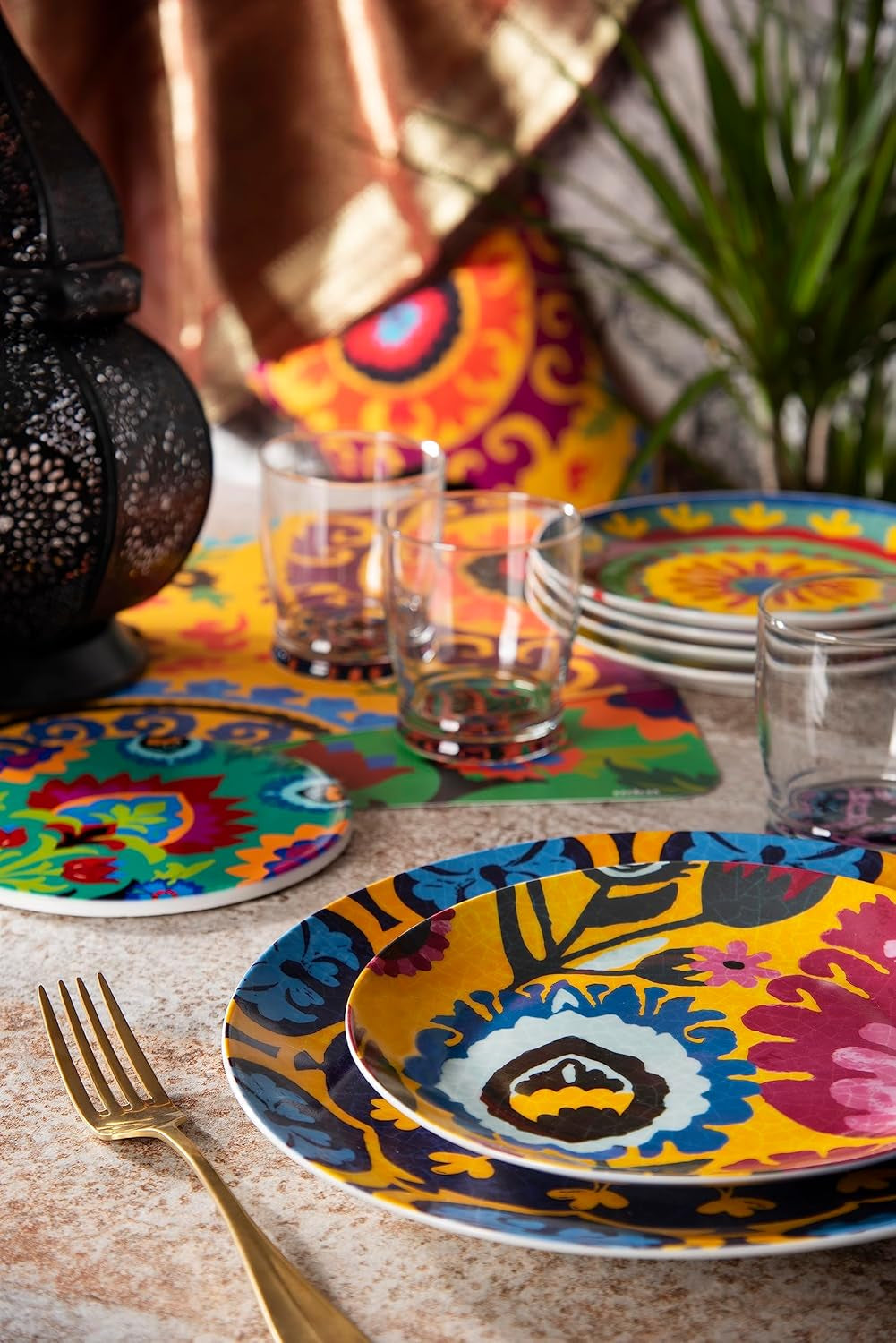 Service de table Excelsa New Delhi, 18 pièces, porcelaine
