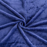 Couverture polaire Kono Sherpa, 150 x 200 cm, douce, confortable, moelleuse, réversible, microfibre, couvertures fixes pour lit, canapé, canapé (bleu marine, double/double) Lits et couvertures Besuche den KONO-Store