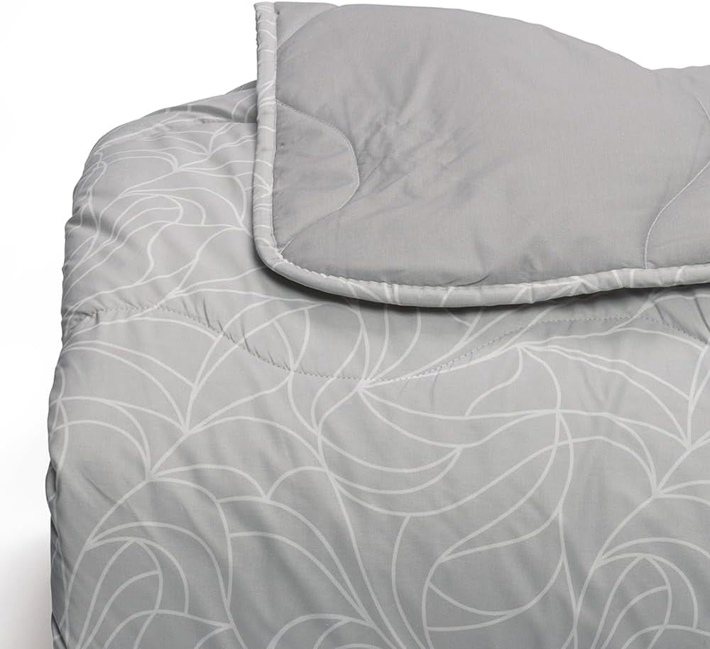 Couette Foppapedretti Nacht&Natura pour lit double 2P; vague perlée, housse 100% coton, Made in Italy Couettes et quilts Naty Shop