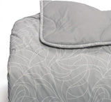 Couette Foppapedretti Nacht&Natura pour lit double 2P; vague perlée, housse 100% coton, Made in Italy Couettes et quilts Naty Shop