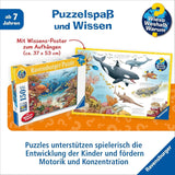 Puzzle pour enfants Ravensburger 13411 - Créatures marines sur la barrière de corail - Pourquoi ? Pourquoi? Pourquoi? Puzzle 150 pièces XXL + poster de connaissances, pour les enfants à partir de 7 ans Puzzle Naty Shop