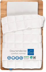 Couette confort, (90 duvet / 10 plumes), blanc, 155 X 220 Cm Naty Shop couettes et couettes 200 X 200 Cm