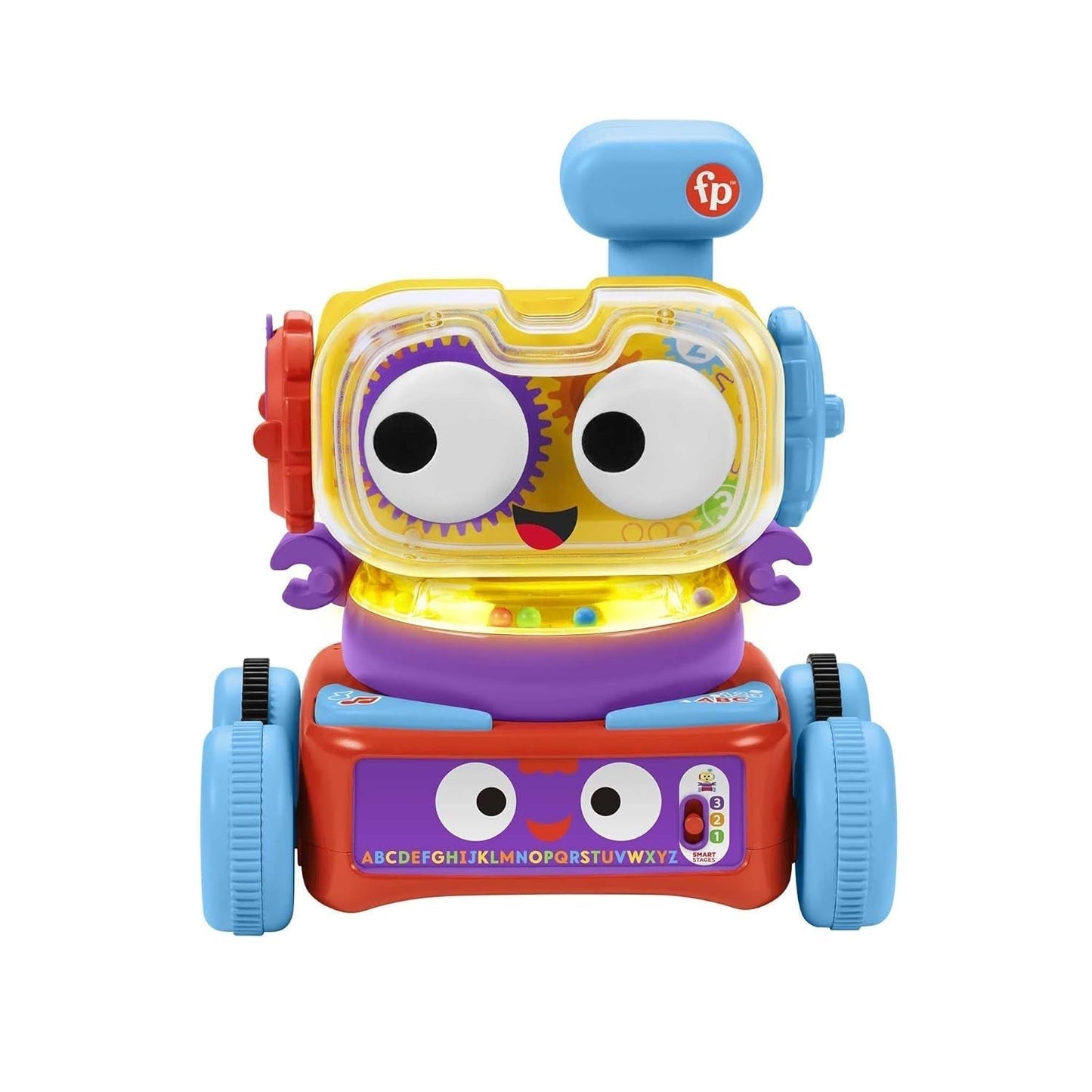 Fisher-Price Robot d'apprentissage 4 en 1 Linus pour bébés et tout-petits, jouet à partir de 6 mois - germanophone, HCK39 Baby Toys Naty Shop allemand
