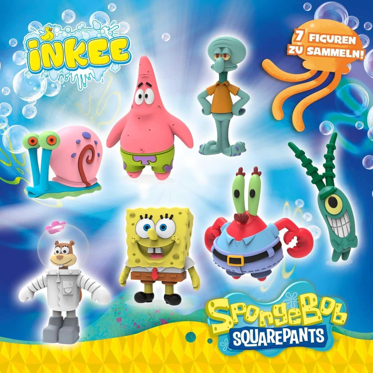 INKEE Bob l'éponge Surprise Bombe de bain pour enfants Bob l'éponge à collectionner 80 grammes Naty Shop