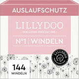 LILLYDOO Couches pour bébé respectueuses de la peau - Taille 3 (6-10 kg), 29 pièces, protection fiable contre les fuites, douces, sans parfum et sans lotion pour peaux sensibles, testées dermatologiquement