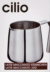 Cilio 0000201383 Carafe à Latte Macchiato, Acier Inoxydable, Argent, 6,4 x 7,4 x 7,6 cm