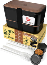 Umami Boîte à lunch pour adultes, 4 couverts et compartiments Boîte à bento empilable étanche, Boîte à lunch adulte, Récipient à salade à emporter, Boîte à lunch pique-nique/bureau, Gris anthracite, 1500 ml Naty Shop Boîtes de conservation des aliments Noyer noir L - 1500 ml Empilables les unes dans les autres