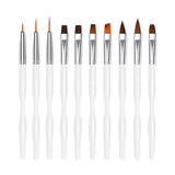 Ensemble de pinces à ongles pour Nail Art, 10 pièces de pinces à ongles, pinces à ongles professionnelles, pinces à revêtement fin pour ongles, noir