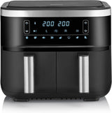 SEVERIN Friteuse double à air chaud avec chambre de cuisson 2 X 3,8 L, 8 programmes automatiques Électroménagers Naty Shop 2 X 3,8 litres Garkorb (Parallelnutzung) / 8 Automatik-Programme