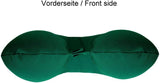 Lemos Home Oreiller cervical avec rembourrage en microfibre, oreiller de soutien du cou, oreiller de voyage confortable pour avion, voiture, bureau, idéal pour le camping, les vacances et les gadgets de voyage (vert menthe)